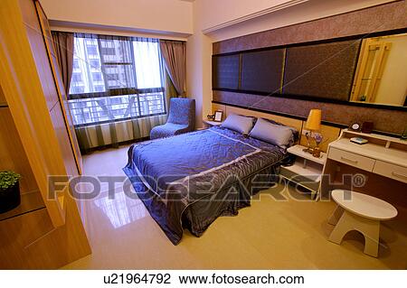 Bedroom in modern style View Large Photo Image Stock Image - Bedroom in modern style. Fotosearch