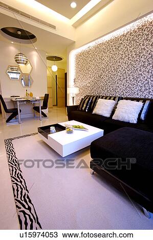 Stock Image - Home interior and furniture with modern style. Fotosearch