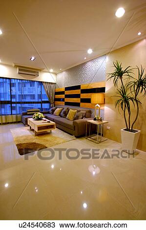 Stock Image - Home interior and furniture with modern style. Fotosearch