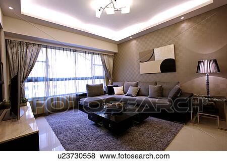 Home interior and furniture with modern style View Large Photo Image Stock Photo - Home interior and furniture with modern style. Fotosearch