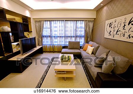 Stock Photograph - Home interior and furniture with modern style. Fotosearch
