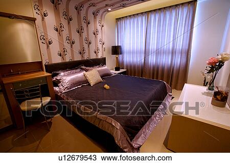 Home interior design and furniture of the bedroom View Large Photo Image Stock Image - Home interior design and furniture of the bedroom. Fotosearch