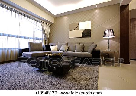 Stock Photo - Home interior with modern style. Fotosearch