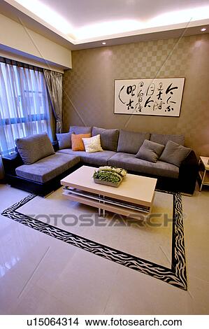 Picture - Living room in modern style. Fotosearch
