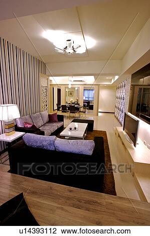 Living room in modern style View Large Photo Image Stock Image - Living room in modern style. Fotosearch