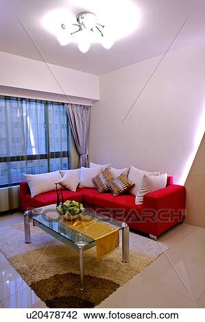 Living room in modern style View Large Photo Image Stock Image - Living room in modern style. Fotosearch