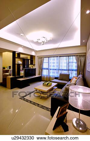 Stock Image - Living room in modern style. Fotosearch