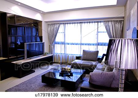 Stock Photo - Living room in modern style. Fotosearch