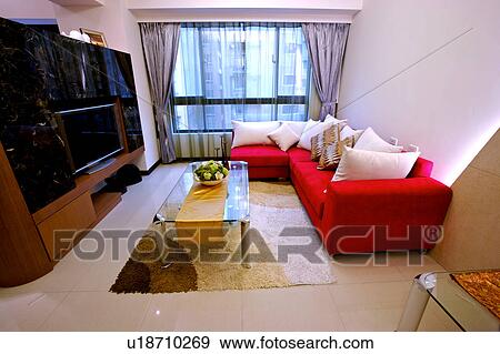 Stock Photo - Living room in modern style. Fotosearch