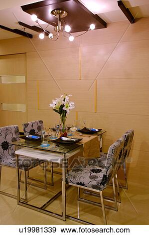 Stock Photo - Luxurious Dining Room with setting. Fotosearch