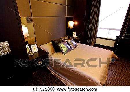 Bedroom in modern style View Large Photo Image Stock Image - Bedroom in modern style. Fotosearch