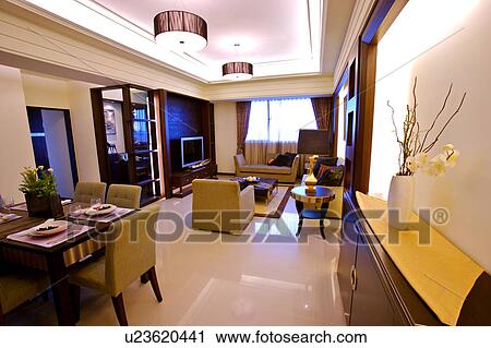 Stock Image - Home interior and furniture in modern style. Fotosearch