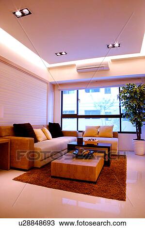 Stock Image - Home interior of modern style. Fotosearch
