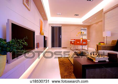 Stock Image - Living room in modern style. Fotosearch