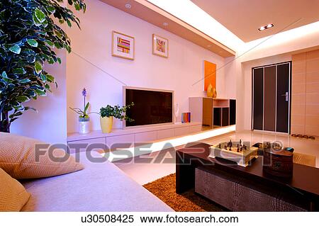 Living room in modern style View Large Photo Image Stock Photography - Living room in modern style. Fotosearch