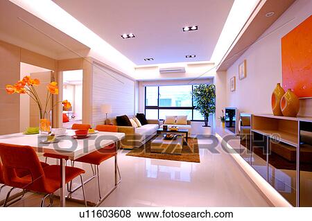 Stock Photo - Living room of modern style. Fotosearch