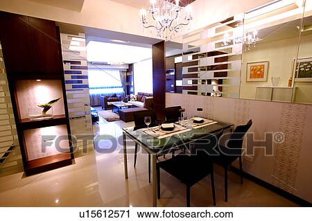 Stock Image - Home interior and furniture of modern style. Fotosearch