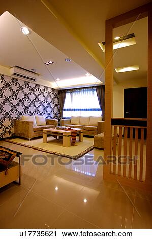 Stock Image - Home interior and furniture of modern style. Fotosearch