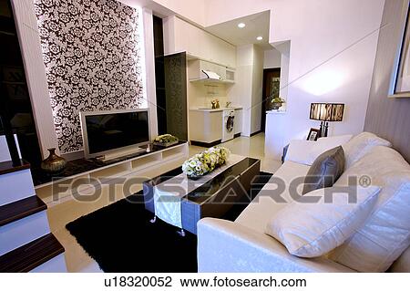 Home interior and furniture of modern style View Large Photo Image Stock Image - Home interior and furniture of modern style. Fotosearch