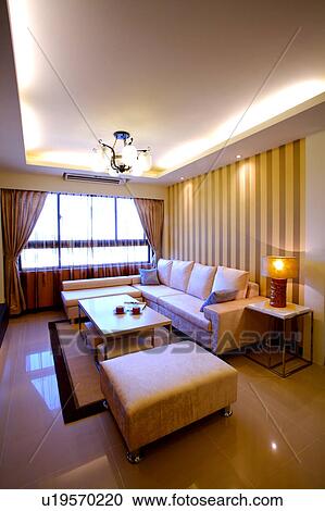 Stock Image - Home interior and furniture of modern style. Fotosearch