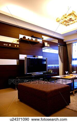 Stock Image - Home interior and furniture of modern style. Fotosearch