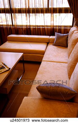 Stock Image - Home interior and furniture of modern style. Fotosearch