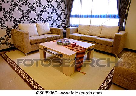 Stock Image - Home interior and furniture of modern style. Fotosearch