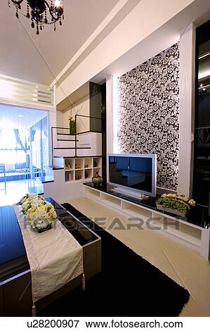 Home interior and furniture of modern style View Large Photo Image Stock Photo - Home interior and furniture of modern style. Fotosearch