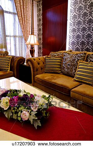 Stock Image - Home interior and furniture of elegance style. Fotosearch