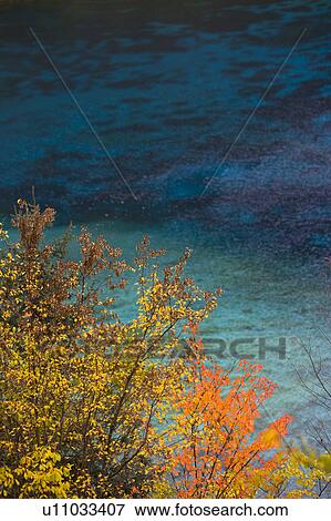 Stock Photo - Beautiful lake scenery in Ruoergai, Sichuan Province, China. Fotosearch