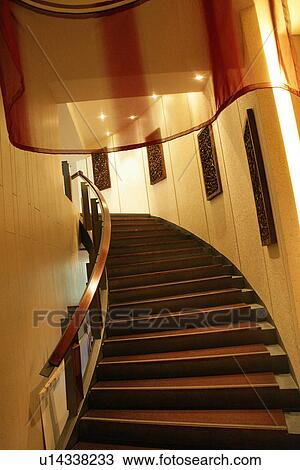 Stock Image - Close-up of staircase, low angle view. Fotosearch