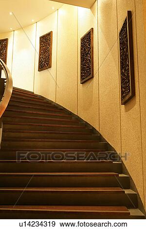Stock Photo - Close-up of staircase, low angle view. Fotosearch
