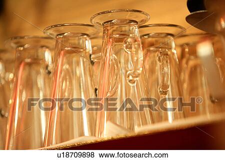 Close-up of wineglasses View Large Photo Image Stock Photo - Close-up of wineglasses. Fotosearch