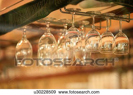 Close-up of wineglasses View Large Photo Image Stock Photo - Close-up of wineglasses. Fotosearch