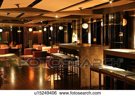Interiors-leisure space of western restaurant with luxury style View Large Photo Image Stock Photograph - Interiors-leisure space of western restaurant with luxury style . Fotosearch