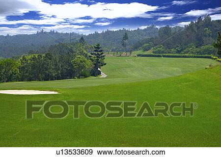 Golf course landscape View Large Photo Image Stock Photo - Golf course landscape. Fotosearch