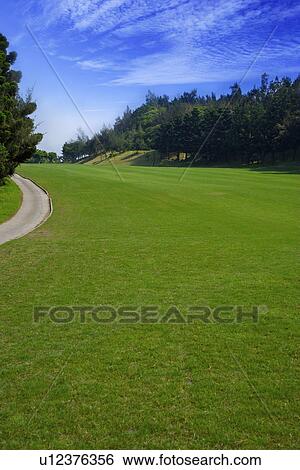 Golf course landscape View Large Photo Image Stock Photograph - Golf course landscape. Fotosearch