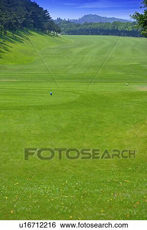 Golf course landscape View Large Photo Image Stock Photograph - Golf course landscape. Fotosearch