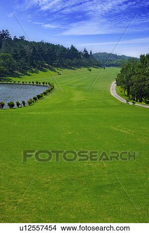 Golf course View Large Photo Image Picture - Golf course. Fotosearch