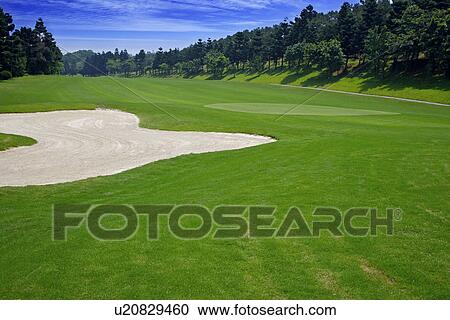 Sand trap in golf course View Large Photo Image Stock Image - Sand trap in golf course. Fotosearch