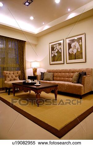 Stock Photography - Interiors of living room. Fotosearch