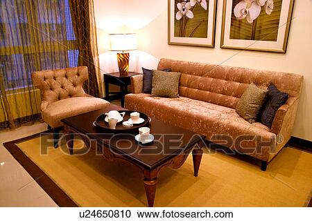 Living room in modern home View Large Photo Image Stock Image - Living room in modern home. Fotosearch