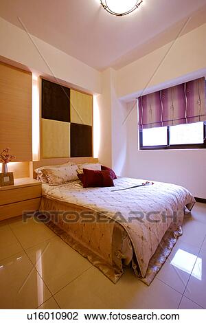 Stock Image - Modern style bedroom. Fotosearch