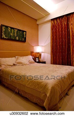 Stock Image - Modern style bedroom. Fotosearch