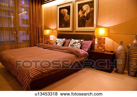Modern style bedroom View Large Photo Image Stock Photo - Modern style bedroom. Fotosearch