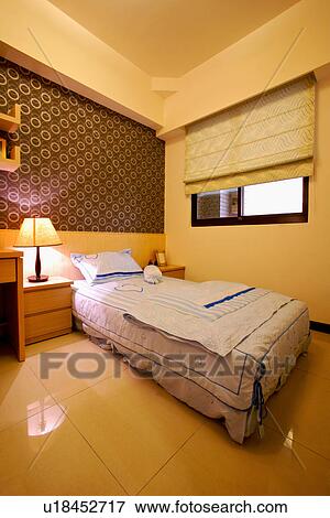 Stock Photo - Modern style bedroom. Fotosearch