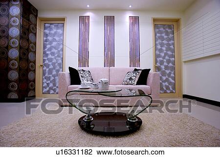 Stock Image - Modern style living room. Fotosearch