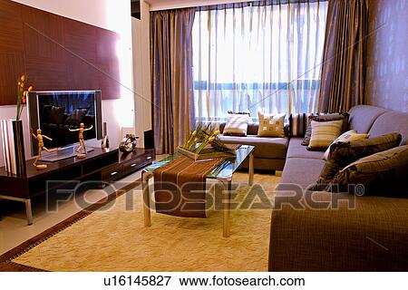 Stock Photo - Modern style living room. Fotosearch