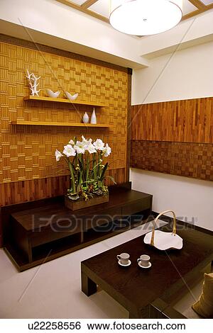 Modern style living room View Large Photo Image Stock Photograph - Modern style living room. Fotosearch