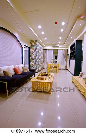 Stock Photo - Contemporary living room interior. Fotosearch
